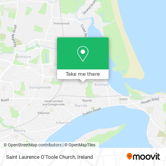 Saint Laurence O'Toole Church map