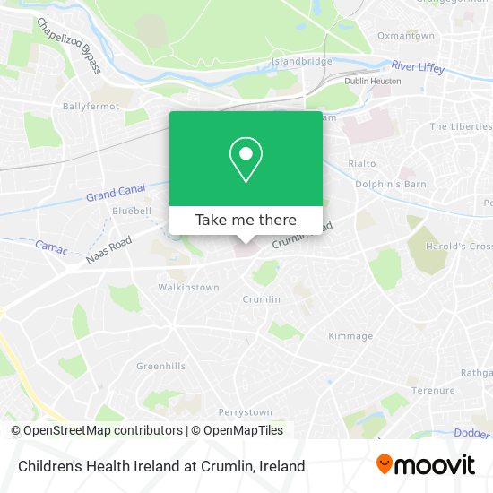Children's Health Ireland at Crumlin map