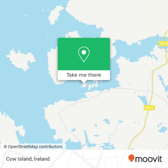 Cow Island map