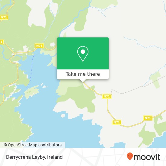 Derrycreha Layby map