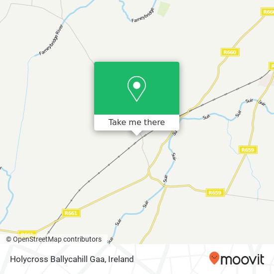 Holycross Ballycahill Gaa map