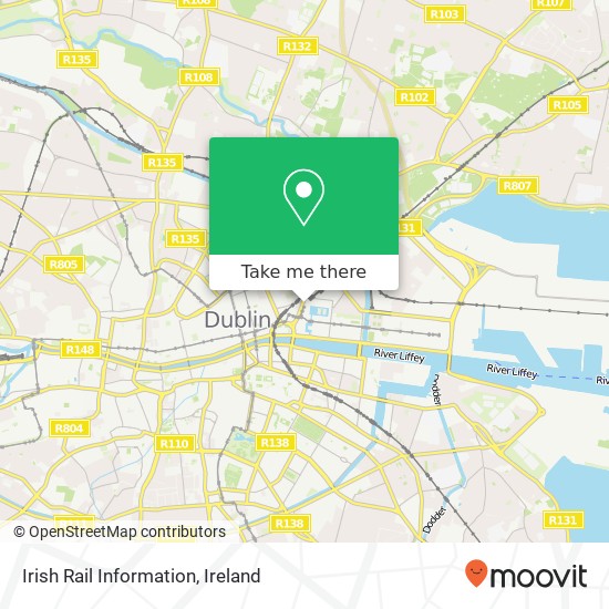 Irish Rail Information map