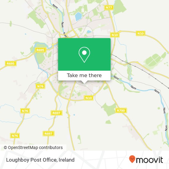 Loughboy Post Office map