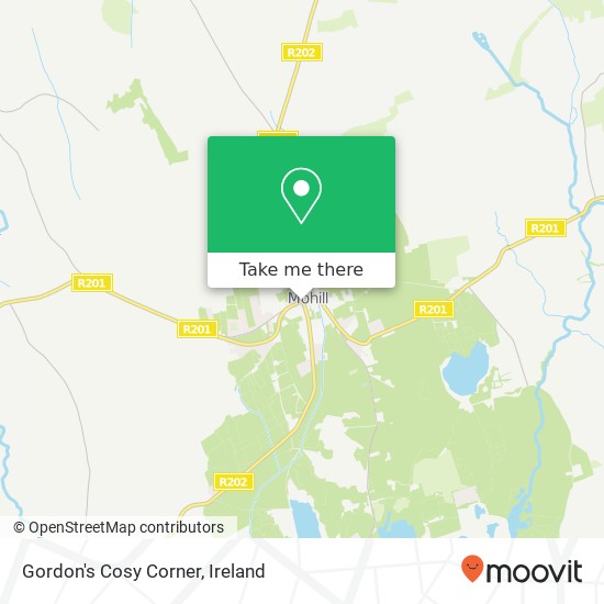 Gordon's Cosy Corner map