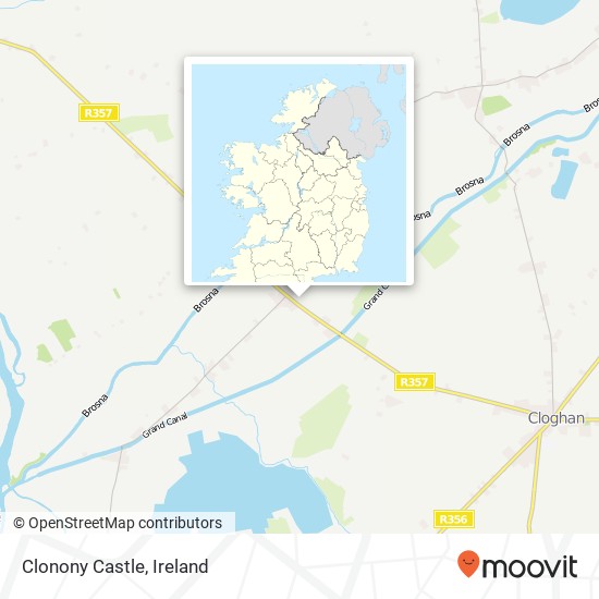 Clonony Castle map