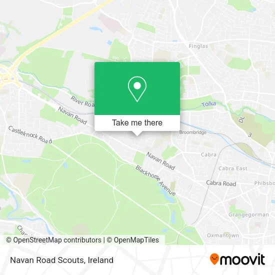 Navan Road Scouts map