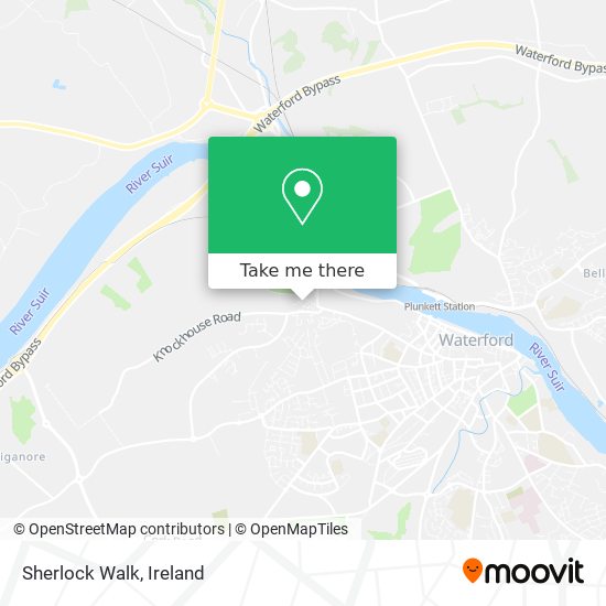 Sherlock Walk map