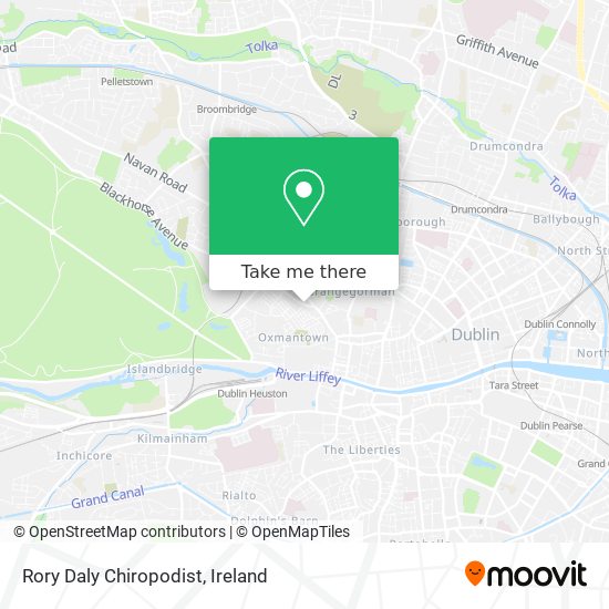 Rory Daly Chiropodist map