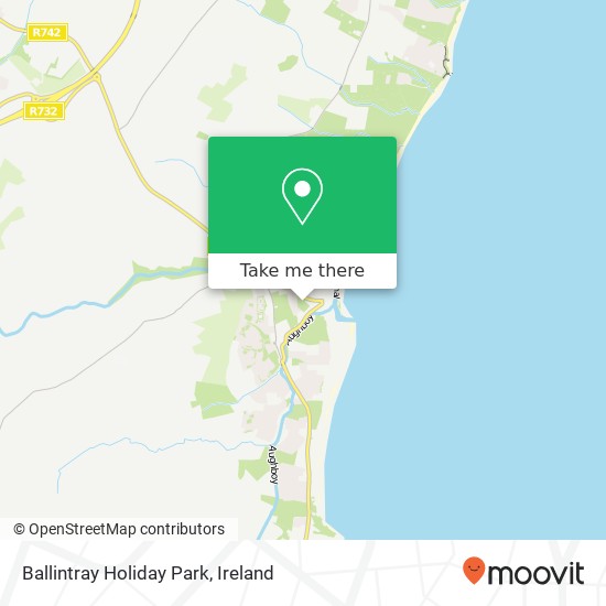 Ballintray Holiday Park map