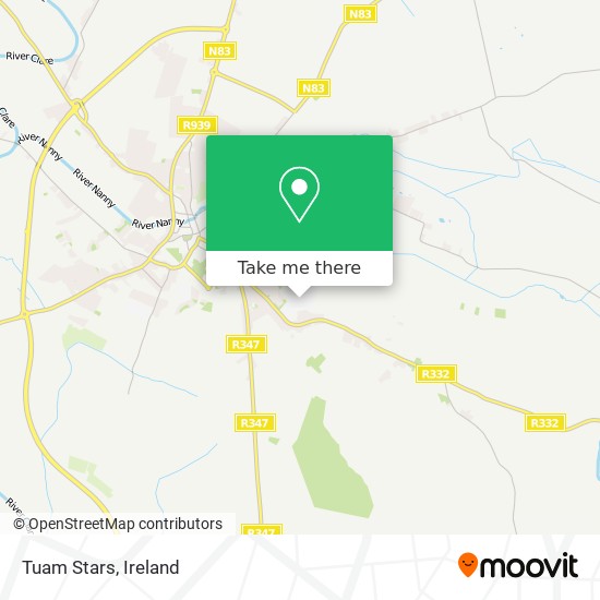 Tuam Stars map