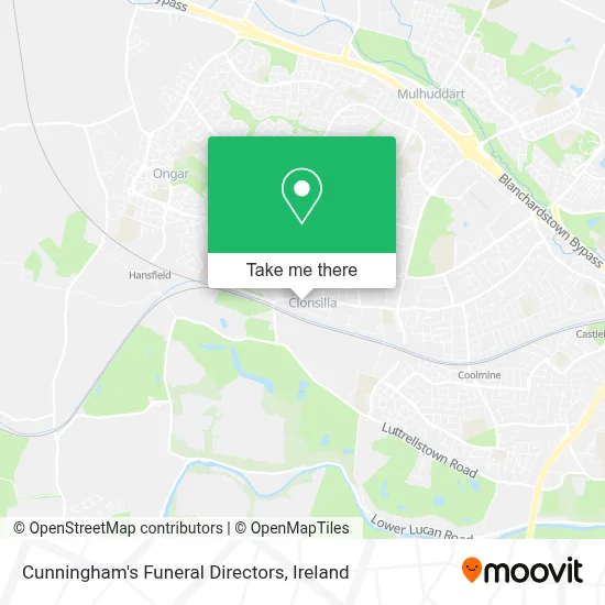 Cunningham's Funeral Directors map