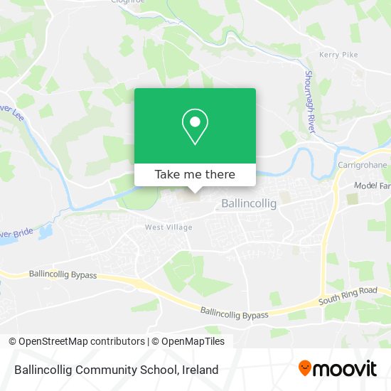 Ballincollig Community School map