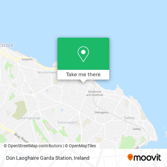 Dún Laoghaire Garda Station map