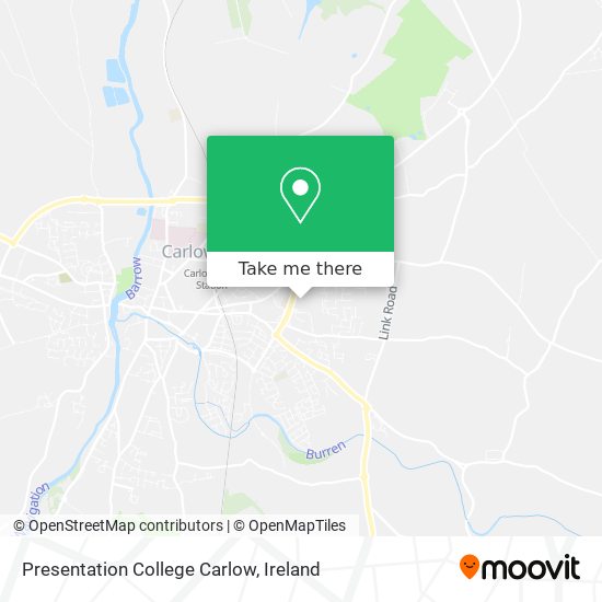 Presentation College Carlow map