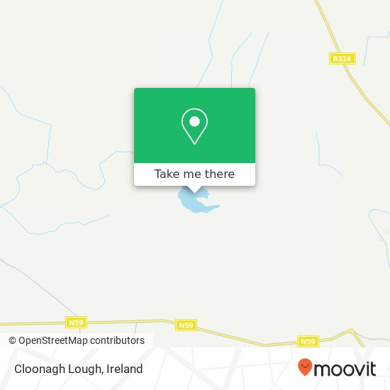 Cloonagh Lough map