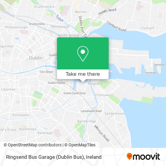 Ringsend Bus Garage (Dublin Bus) map