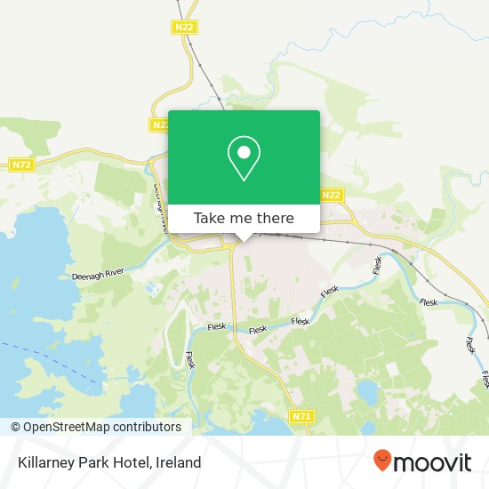 Killarney Park Hotel map