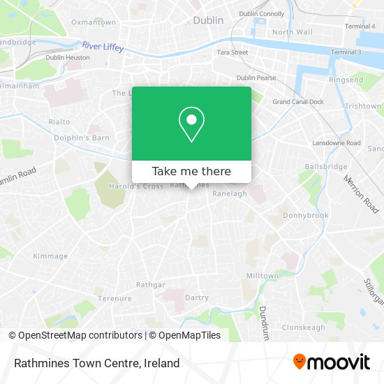 Rathmines Town Centre map