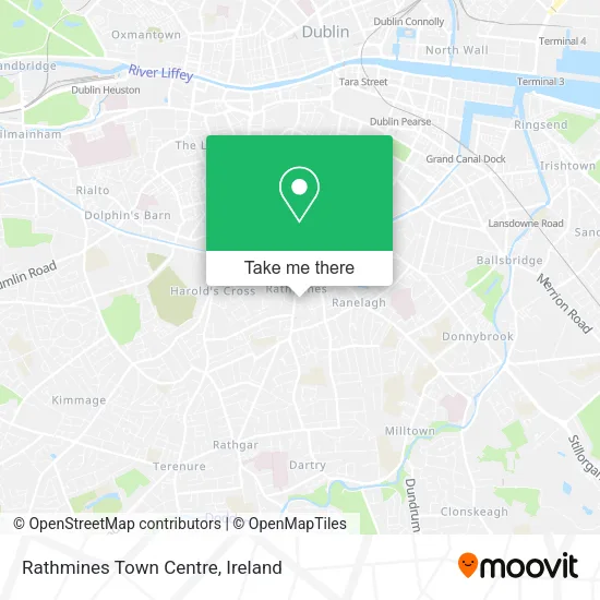 Rathmines Town Centre map