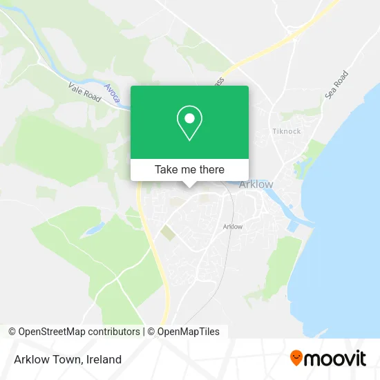 Arklow Town map