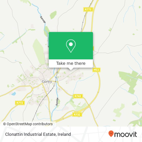 Clonattin Industrial Estate map