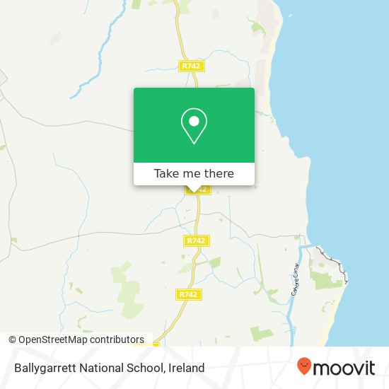 Ballygarrett National School map