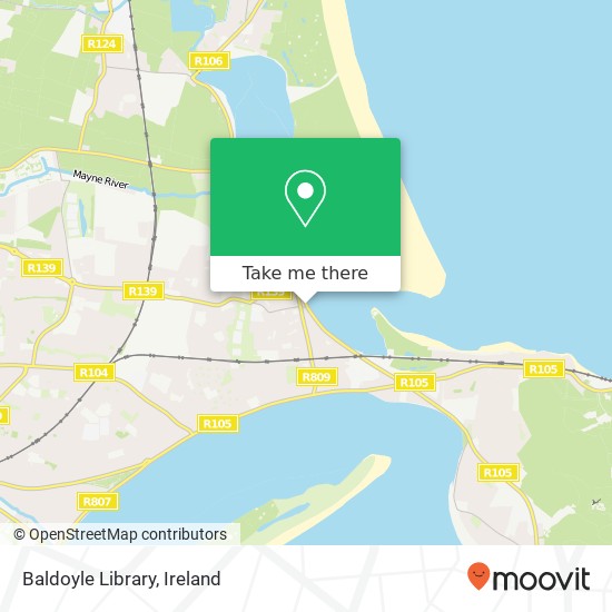 Baldoyle Library map