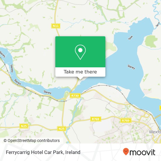 Ferrycarrig Hotel Car Park map