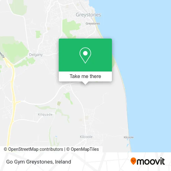 Go Gym Greystones map