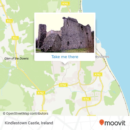 Kindlestown Castle map