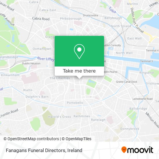 Fanagans Funeral Directors map