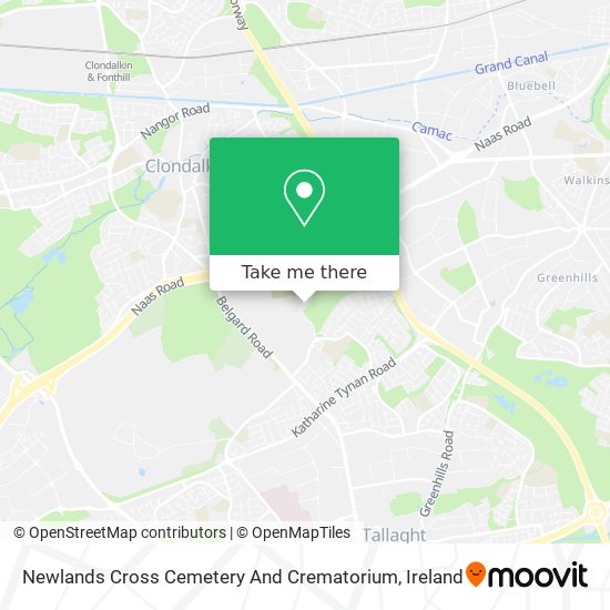 Newlands Cross Cemetery And Crematorium map