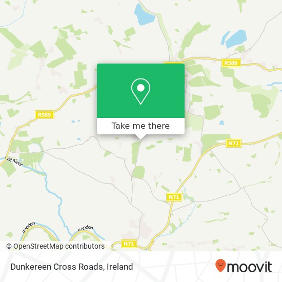 Dunkereen Cross Roads map