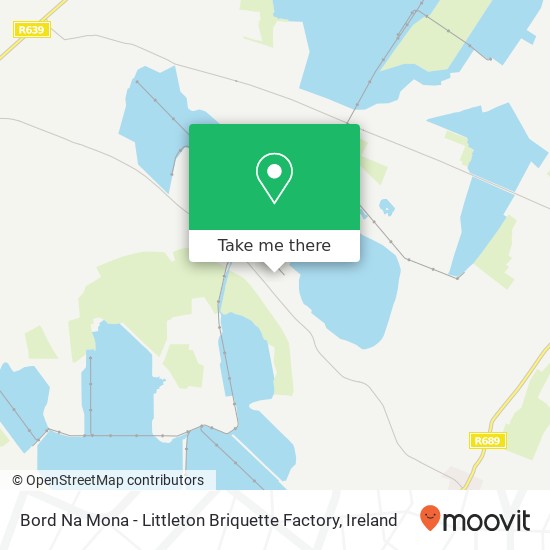 Bord Na Mona - Littleton Briquette Factory map