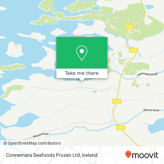 Connemara Seafoods Frozen Ltd map