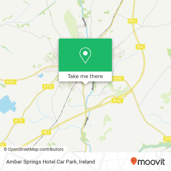Amber Springs Hotel Car Park map