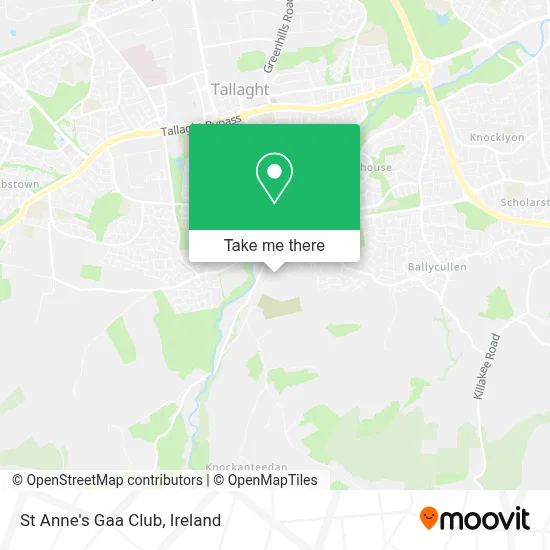 St Anne's Gaa Club map