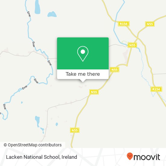 Lacken National School map