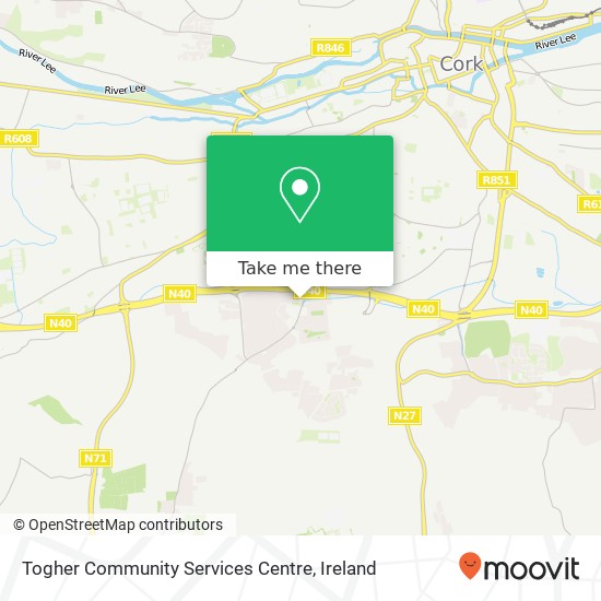 Togher Community Services Centre map