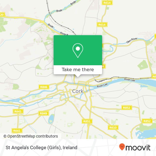 St Angela's College (Girls) map