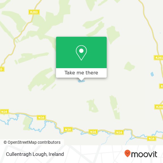 Cullentragh Lough map