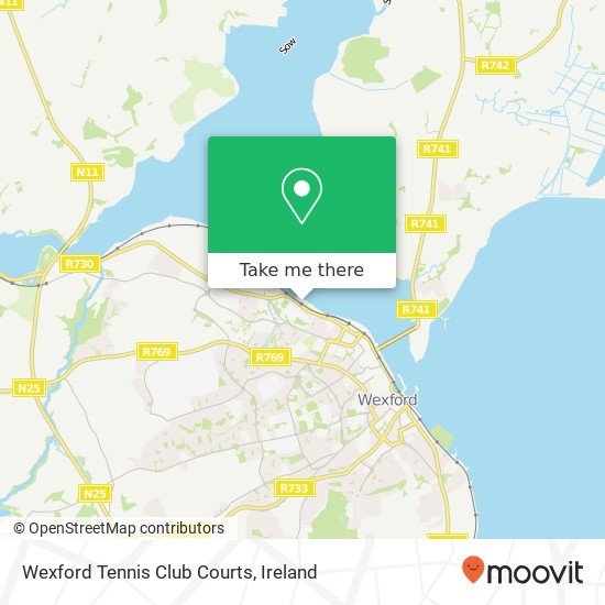 Wexford Tennis Club Courts plan