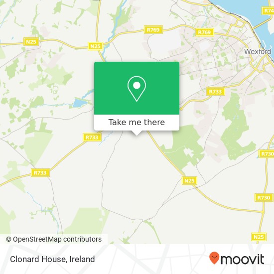 Clonard House map