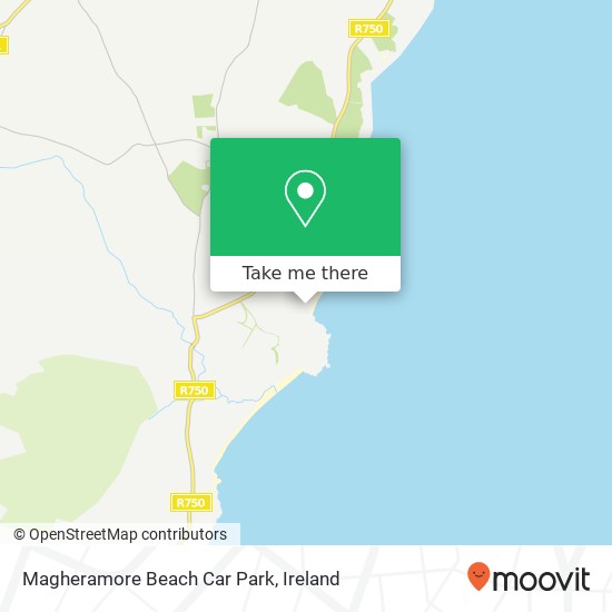 Magheramore Beach Car Park map