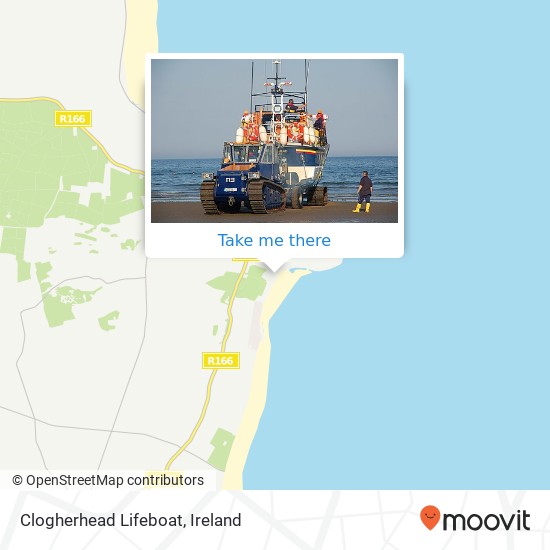 Clogherhead Lifeboat map