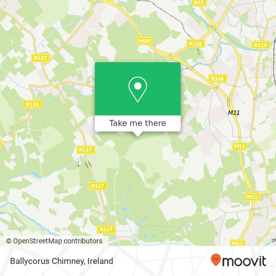 Ballycorus Chimney map