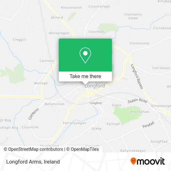 Longford Arms map