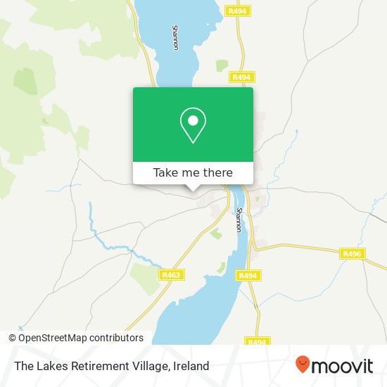The Lakes Retirement Village map