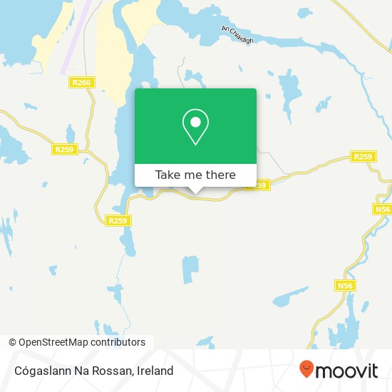 Cógaslann Na Rossan map