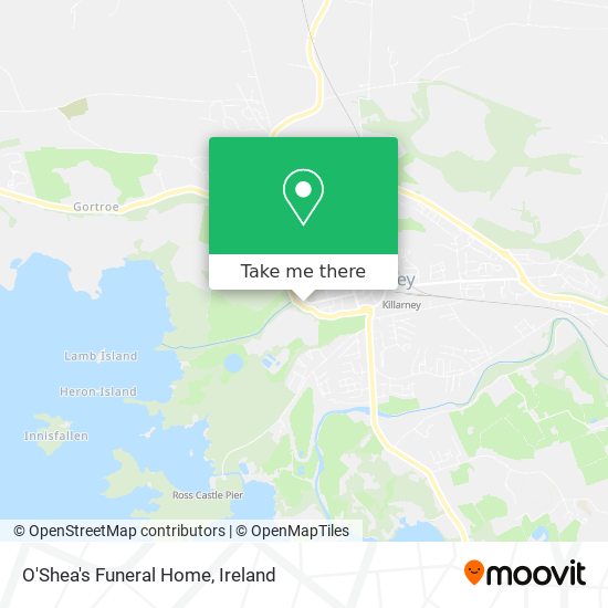 O'Shea's Funeral Home map